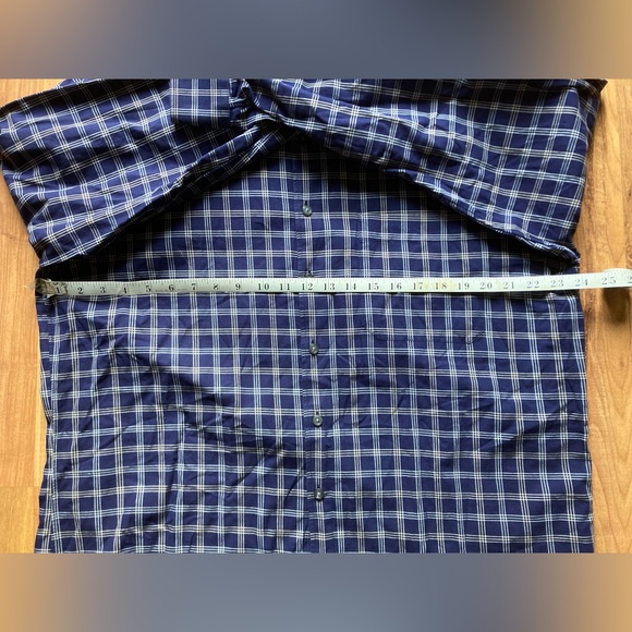 Orvis 2Pc Bundle Mens Large Cotton Plaid Checker Long Sleeve Button Down Shirts - Picture 4 of 10